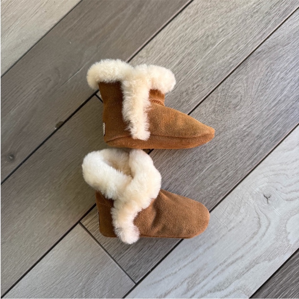 UGG Chestnut Booties with Fur